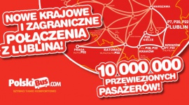 Ponad 10 000 000 pasażerów przewiezionych przez trzy i pół roku. Nowe krajowe i Transport, BIZNES - Ponad 10 000 000 pasażerów przewiezionych przez trzy i pół roku. Nowe krajowe i międzynarodowe połączenia planowane z Lublina!