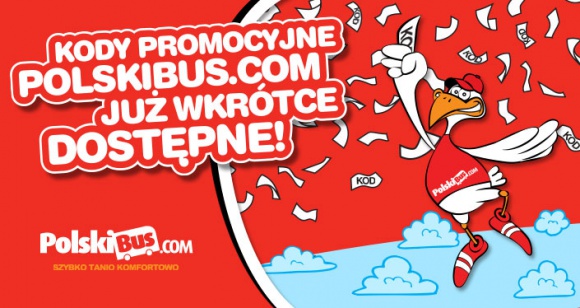 Kody promocyjne PolskiBus.com już wkrótce dostępne! Turystyka, BIZNES - • PolskiBus.com planuje wprowadzenie kodów promocyjnych na początku 2015 roku • Kody promocyjne będą dostępne na wybranych liniach oraz kursach • Realizacja kodów promocyjnych będzie możliwa poprzez stronę internetową www.polskibus.com
