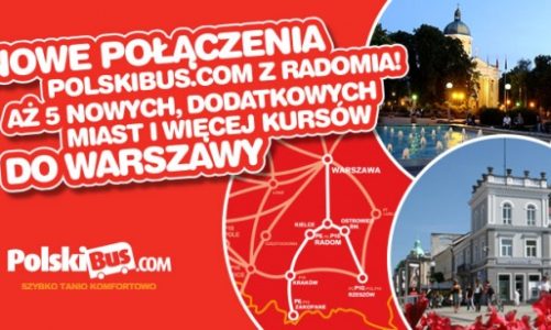 Nowe połączenia PolskiBus.com z Radomia!