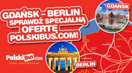 Gdańsk – Berlin Sprawdź Specjalną Ofertę PolskiBus.com! Transport, BIZNES - Wychodząc naprzeciw zainteresowaniu i prośbom, które otrzymujemy od naszych Pasażerów, już od 27 lutego wprowadzamy połączenie skomunikowane, dzięki któremu będzie można podróżować pomiędzy Gdańskiem a Berlinem .