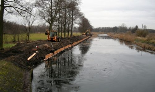 Remont uszkodzonych brzegów na Kanale Górnonoteckim