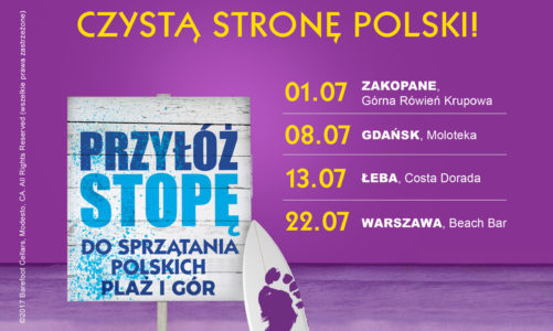 Pozostaw tylko ślady bosych stóp! 1 lipca rozpocznie sią cykl akcji wielkiego sprzątania Polski – od Tatr aż po Bałtyk